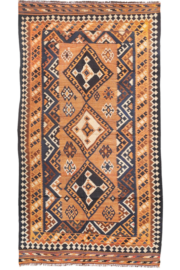 Semi-antique Qashqai kilim from Iran. 272x158 cms - Image 2