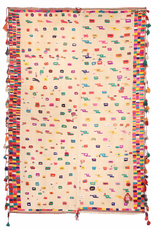 Vintage Qashqai kilim from Iran. 260x178 cms - Image 10