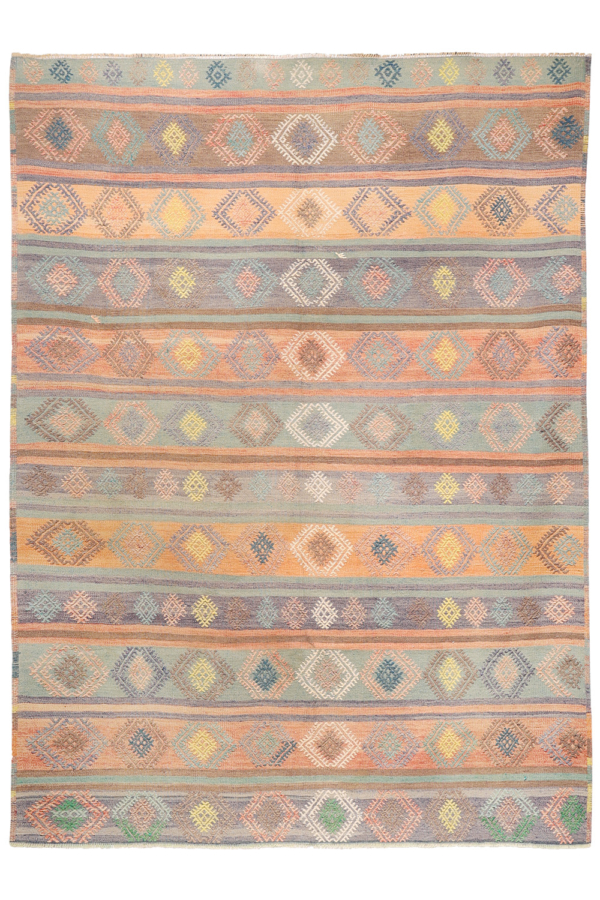 Vintage Selendi kilim from Turkey. 260x190 cms - Image 2