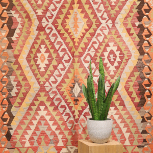 Semi-antique Antalya kilim from Turkey, 250x158 cms