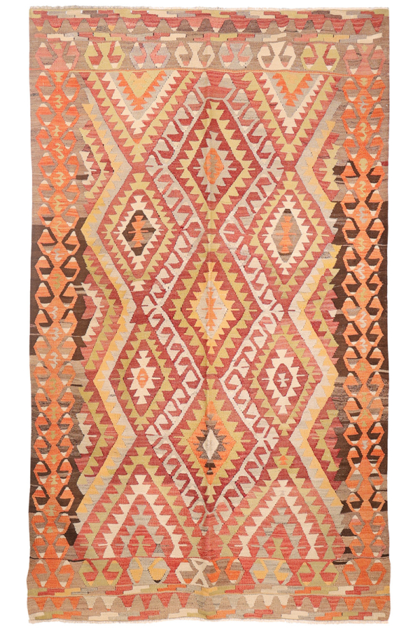 Semi-antique Antalya kilim from Turkey, 250x158 cms - Image 2