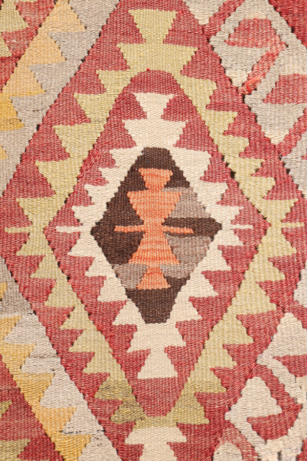 Semi-antique Antalya kilim from Turkey, 250x158 cms - Image 6