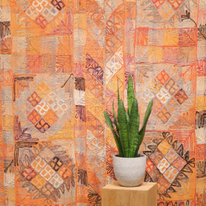 Kilim vintage de los árabes de las Marismas, Irak. 243x160 cms