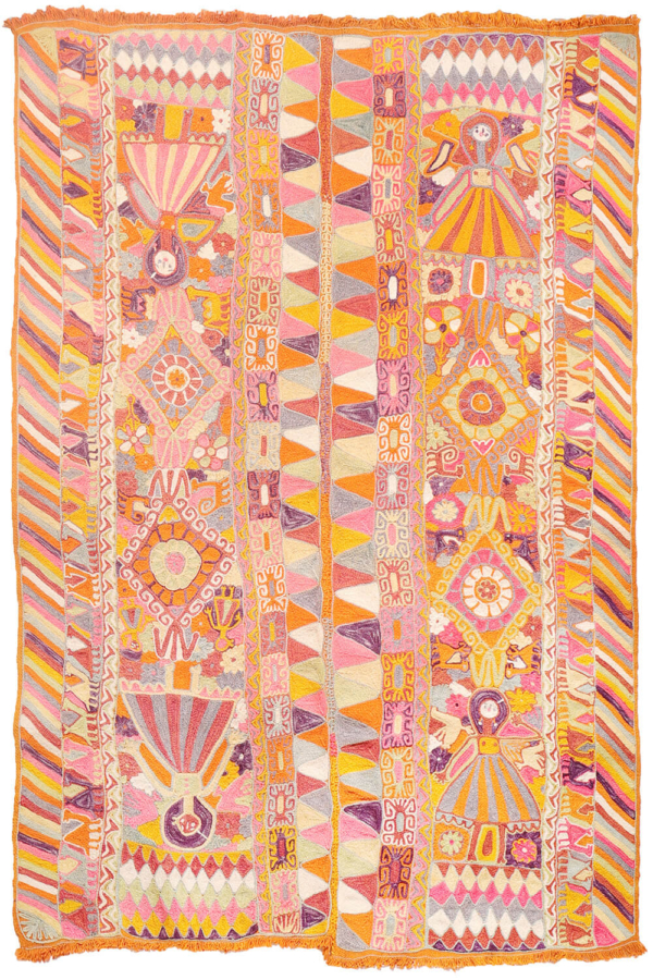 Semi-antique Marsh Arab kilim from Iraq. 245x165 cms - Image 2