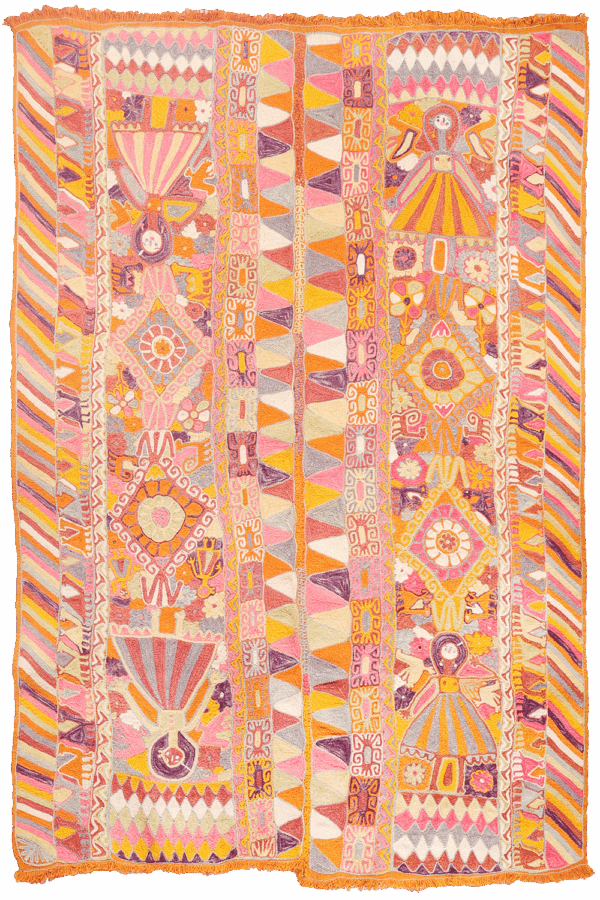 Semi-antique Marsh Arab kilim from Iraq. 245x165 cms - Image 11