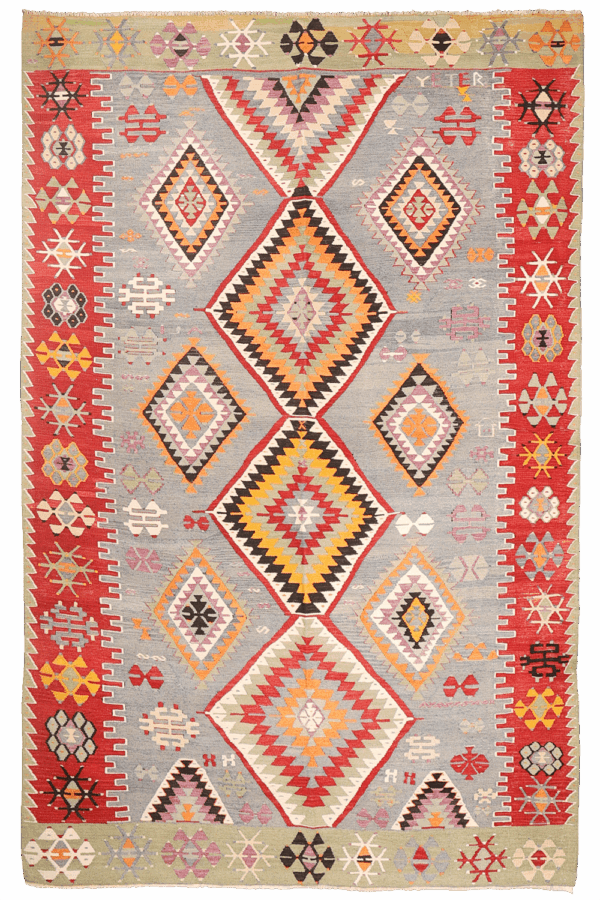 Vintage Esme kilim from Turkey. 257x166 cms - Image 12