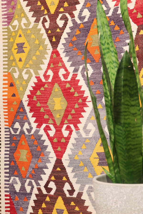 Kilim vintage de Barak con elibelinde, Turquía. 250x165 cms - Imagen 3