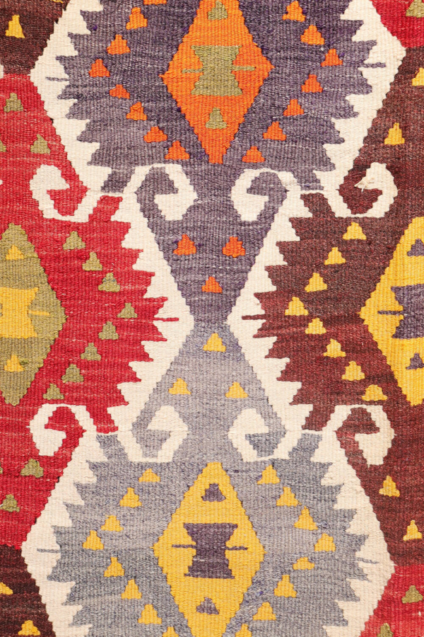 Kilim vintage de Barak con elibelinde, Turquía. 250x165 cms - Imagen 4