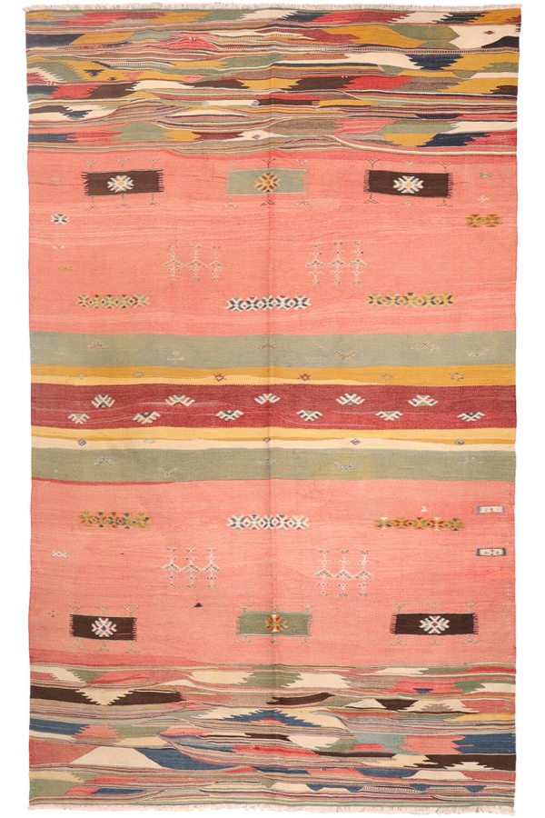 Antique Balikesir kilim from Turkey. 245x150 cms - Image 2
