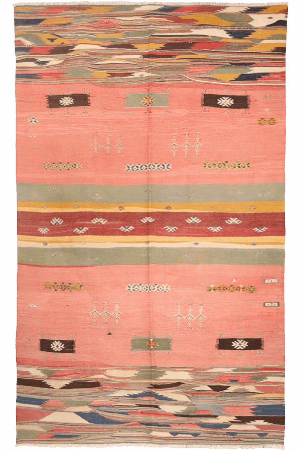 Antique Balikesir kilim from Turkey. 245x150 cms - Image 12