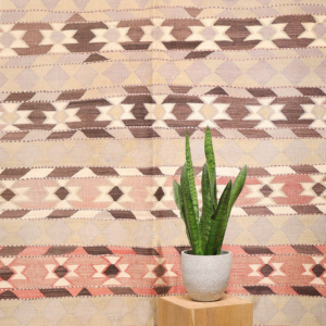 Semi-antique Milas kilim from Turkey. 257x168 cms