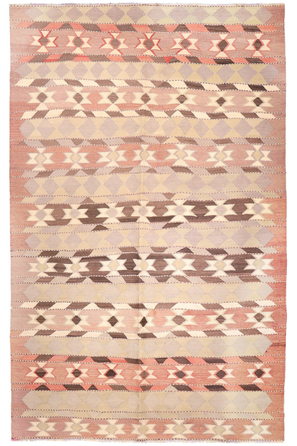 Semi-antique Milas kilim from Turkey. 257x168 cms - Image 2