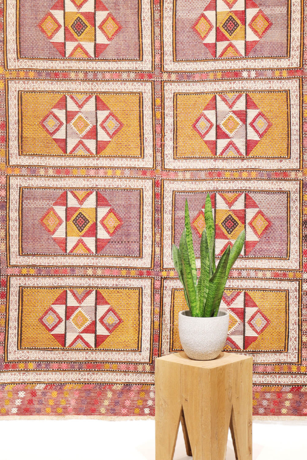 Semi-antique Kozak kilim from Turkey. 256x153 cms