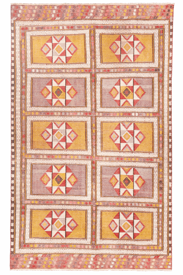 Semi-antique Kozak kilim from Turkey. 256x153 cms - Image 10