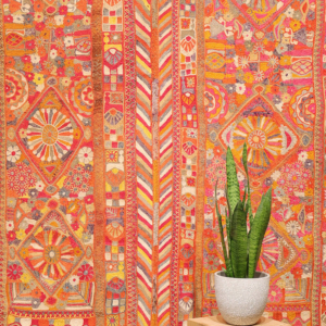 Semi-antique Marsh Arab kilim from Iraq. 245x173 cms