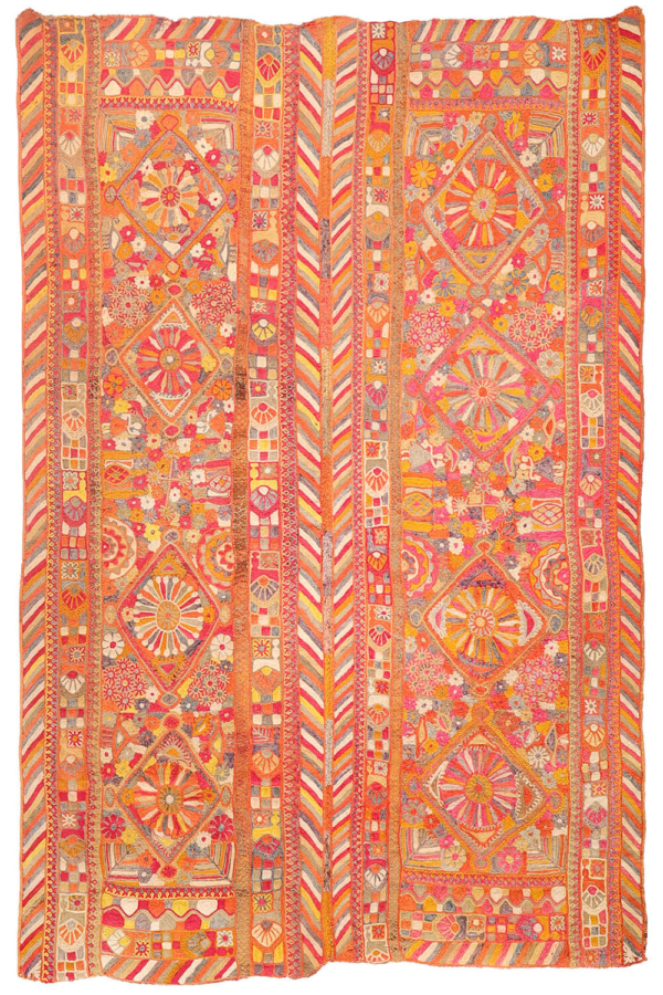 Semi-antique Marsh Arab kilim from Iraq. 245x173 cms - Image 2