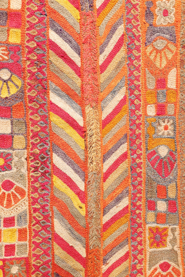 Semi-antique Marsh Arab kilim from Iraq. 245x173 cms - Image 9