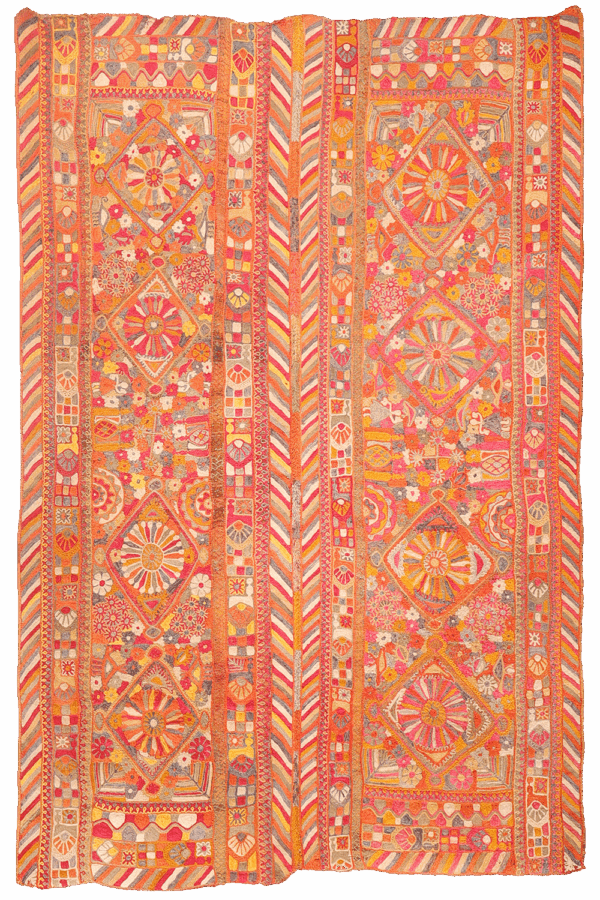 Semi-antique Marsh Arab kilim from Iraq. 245x173 cms - Image 10