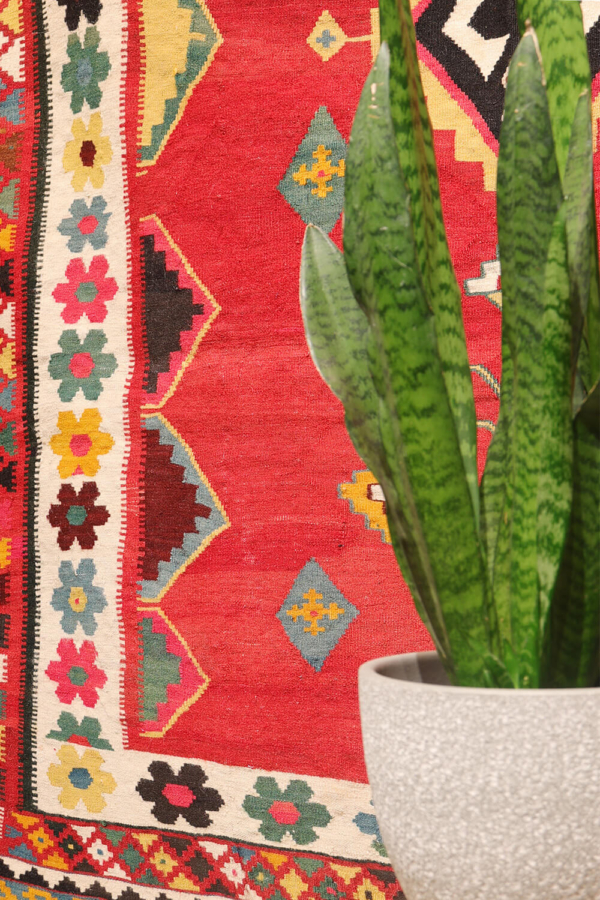 Vintage Qashqai kilim from Iran. 242x167 cms - Image 3