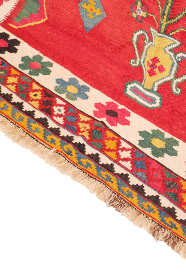Vintage Qashqai kilim from Iran. 242x167 cms - Image 9