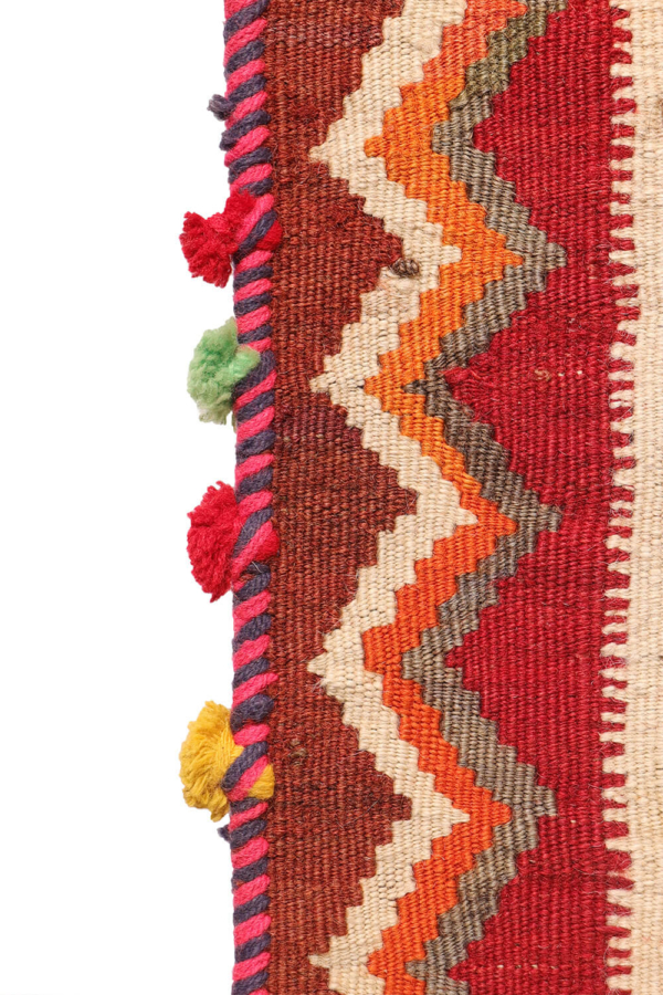Vintage Qashqai kilim from Iran. 242x161 cms - Image 9