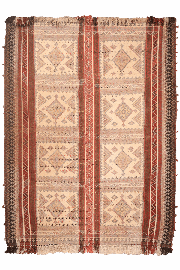 Antique Arabic kilim from Iran. 248x193 cms - Image 11