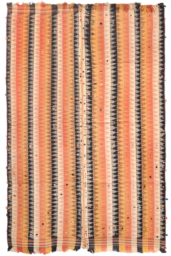 Kilim moj o jajim semi antiguo Qashqai, Irán. 242x156 cms - Imagen 2