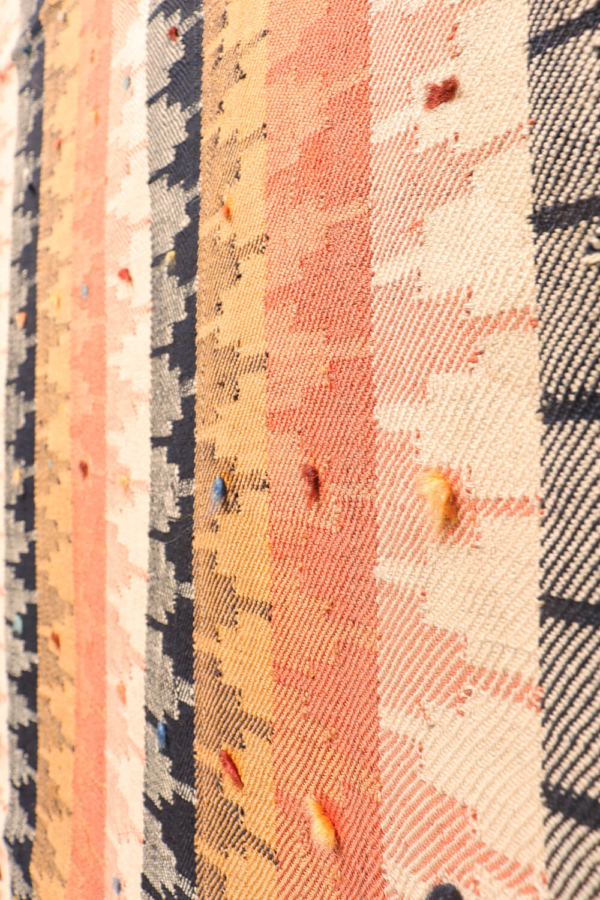 Kilim moj o jajim semi antiguo Qashqai, Irán. 242x156 cms - Imagen 6