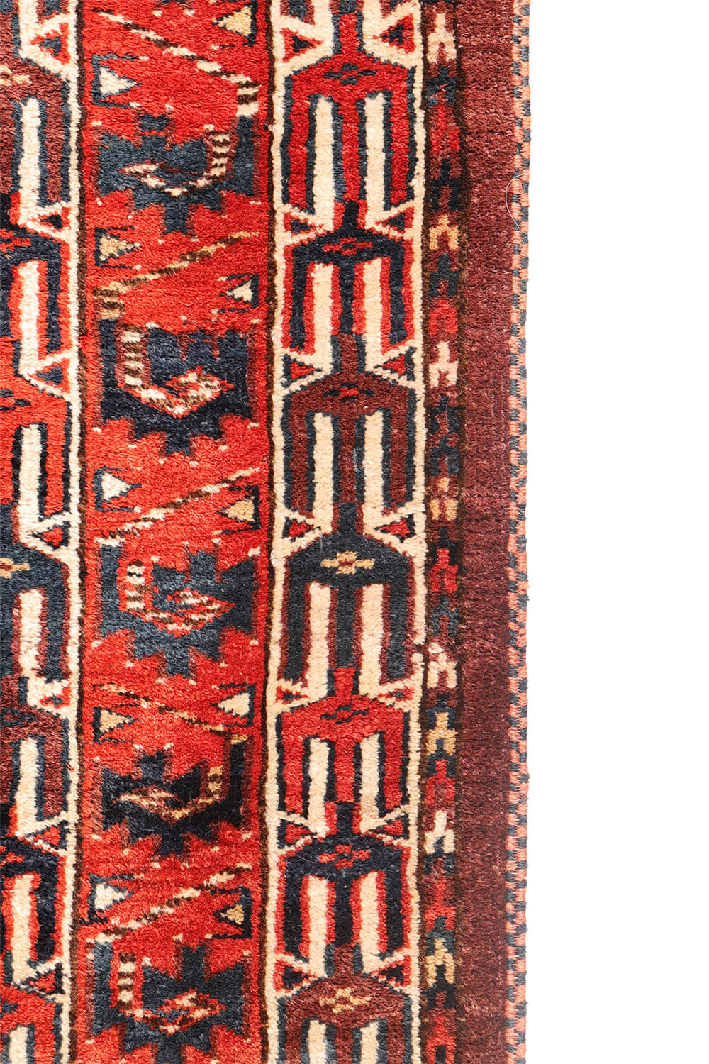 Antique Yomut Turkman Ensi rug, Turkmenistan. 165x149 cms - Image 9