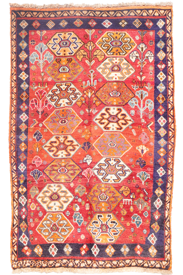 Vintage Qashqai rug from Iran. 162x106 cms - Image 2