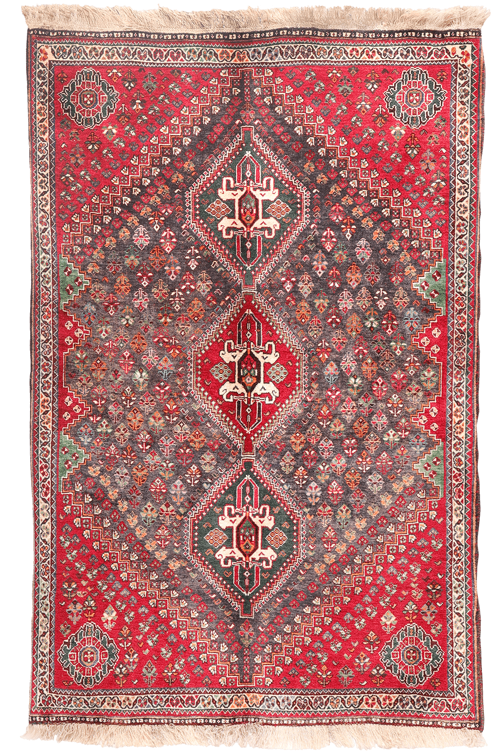 Semi- antique Qashqai rug from Iran. 166x111cms - Image 11