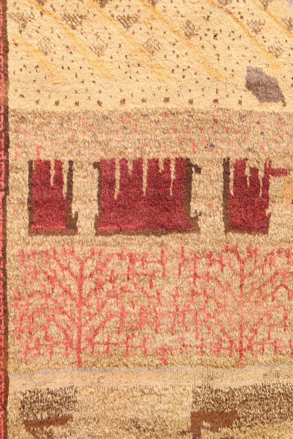 Vintage Baluch war rug from Afghanistan. 311x217 cms - Image 5