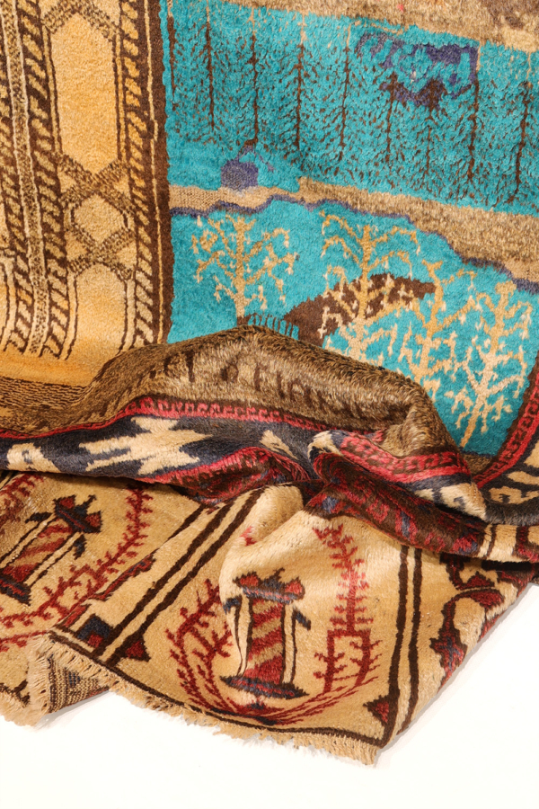 Vintage Baluch war rug from Afghanistan. 311x217 cms - Image 11