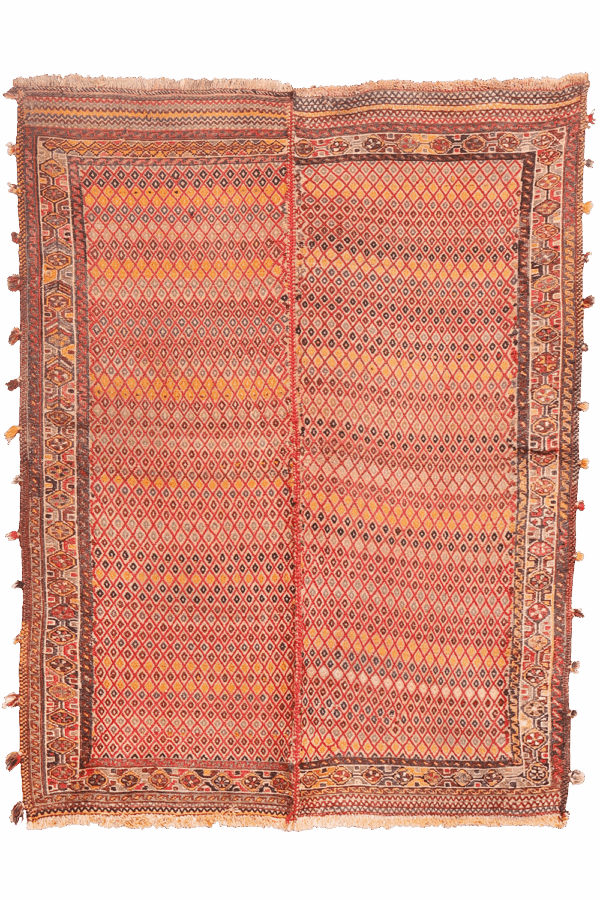 Kilim shiraki árabe semi-antiguo, Irán. 200x160 cms - Imagen 8