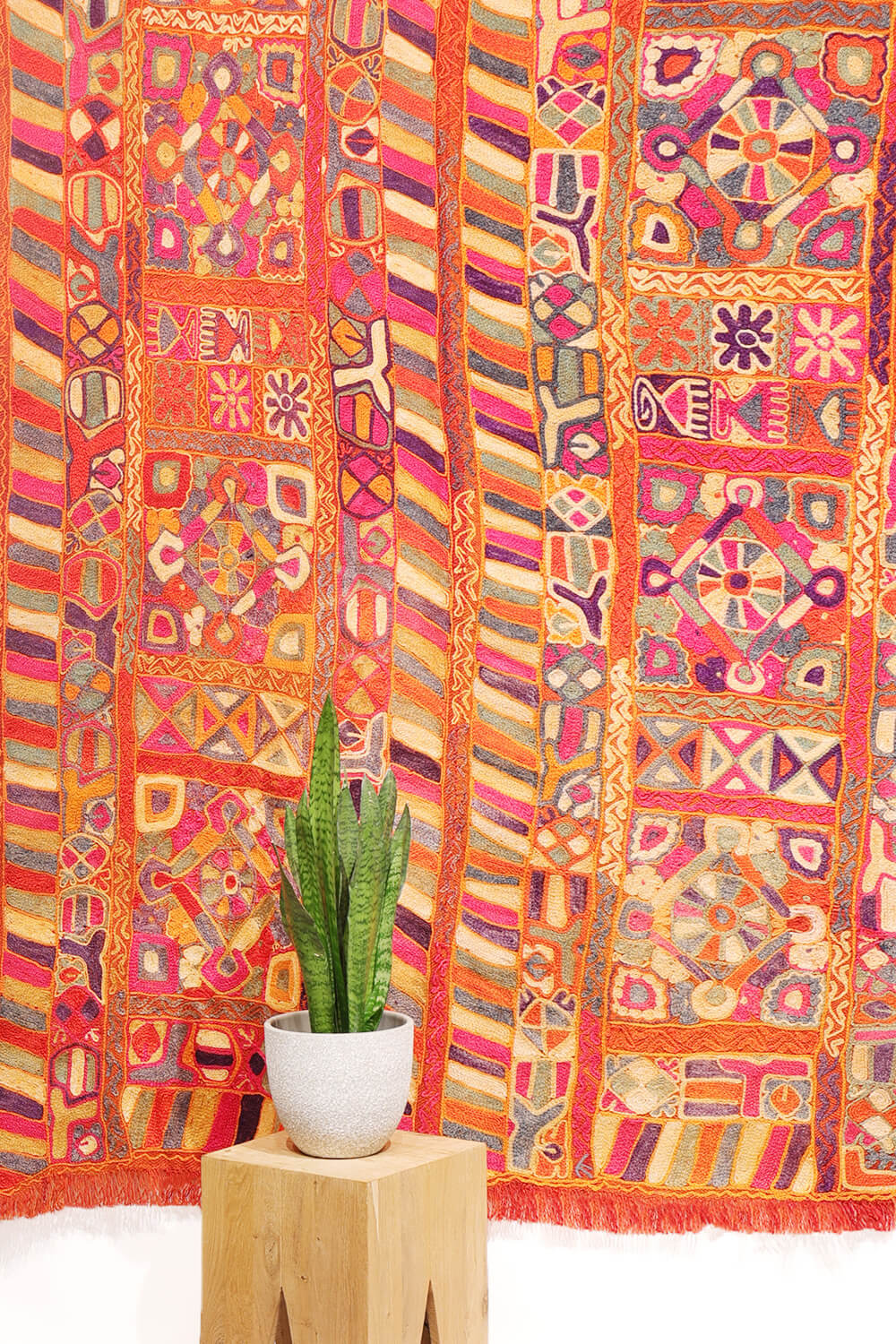 Kilim vintage de los árabes de las Marismas, Irak. 247x158 cms