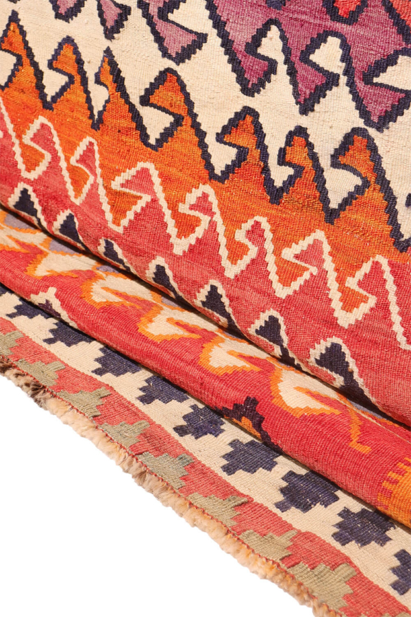Kilim vintage Qashqai, Irán. 253x121 cms - Imagen 9