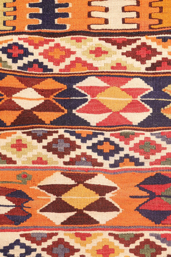 Semi-antique Qashqai kilim from Iran. 247x161 cms - Image 5