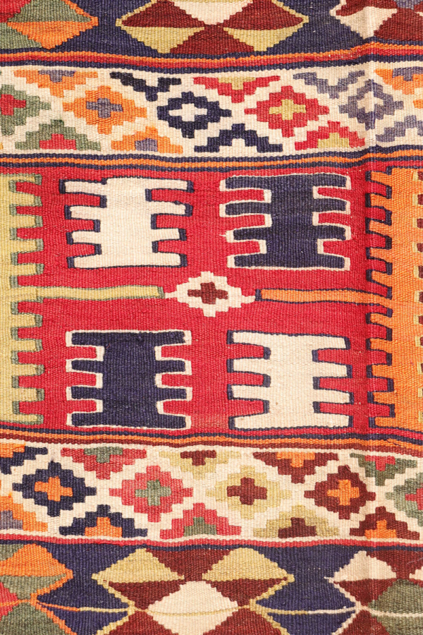 Semi-antique Qashqai kilim from Iran. 247x161 cms - Image 7