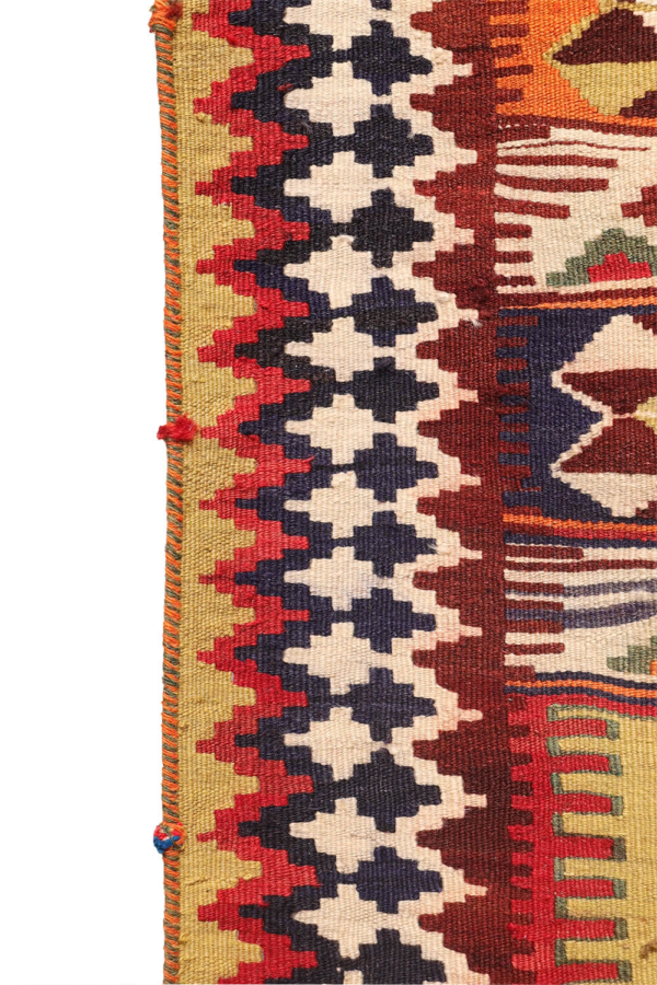Semi-antique Qashqai kilim from Iran. 247x161 cms - Image 10
