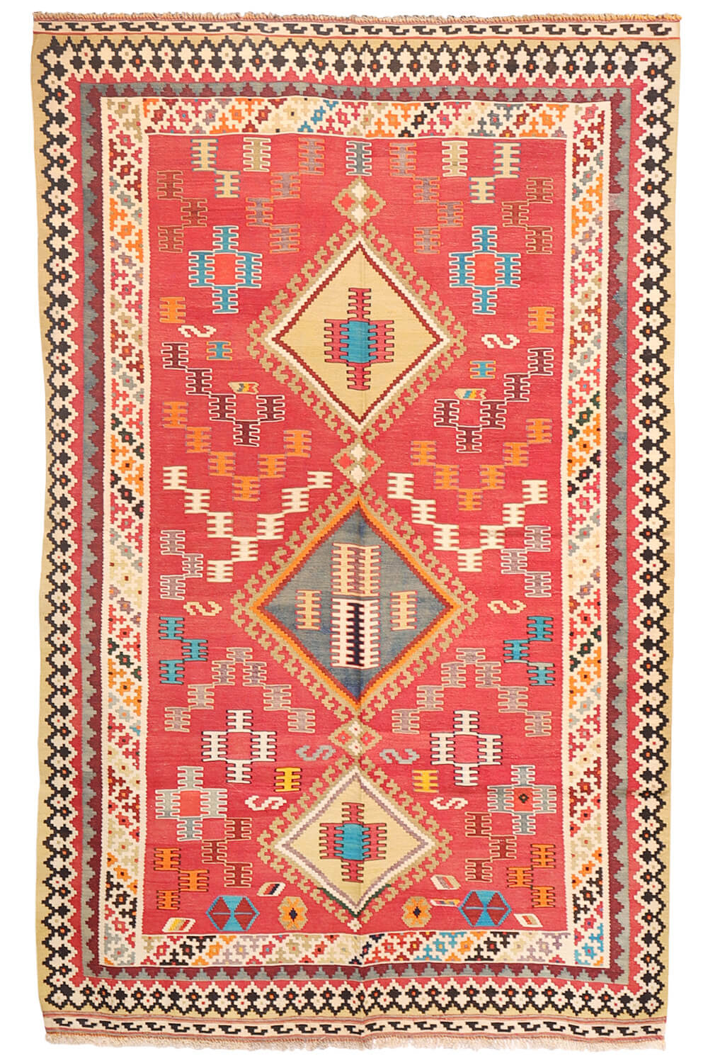 Kilim vintage Qashqai, Irán. 244x156 cms - Imagen 2