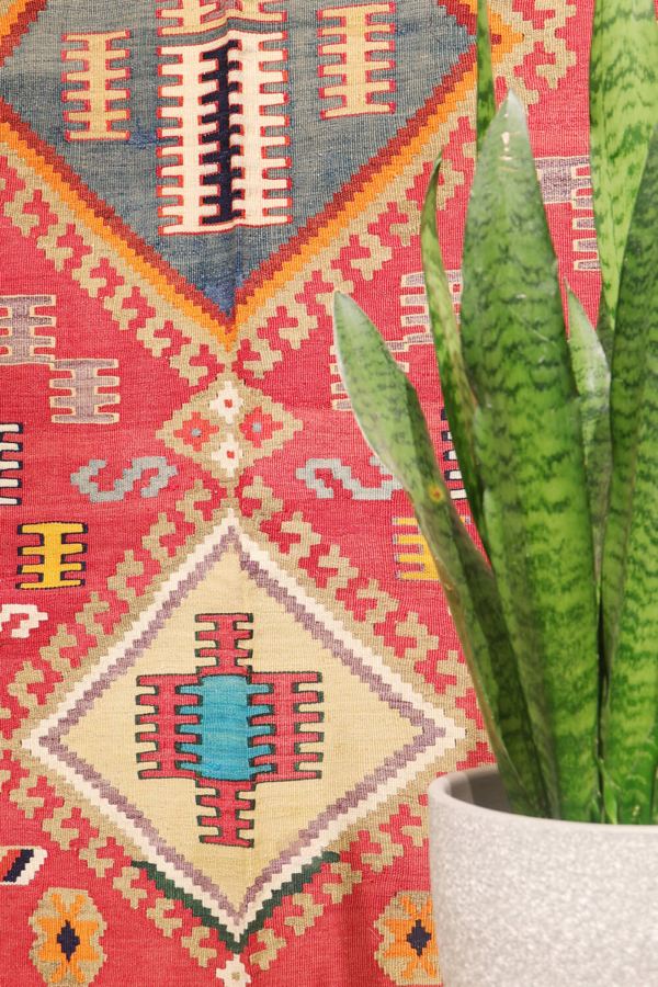 Kilim vintage Qashqai, Irán. 244x156 cms - Imagen 3