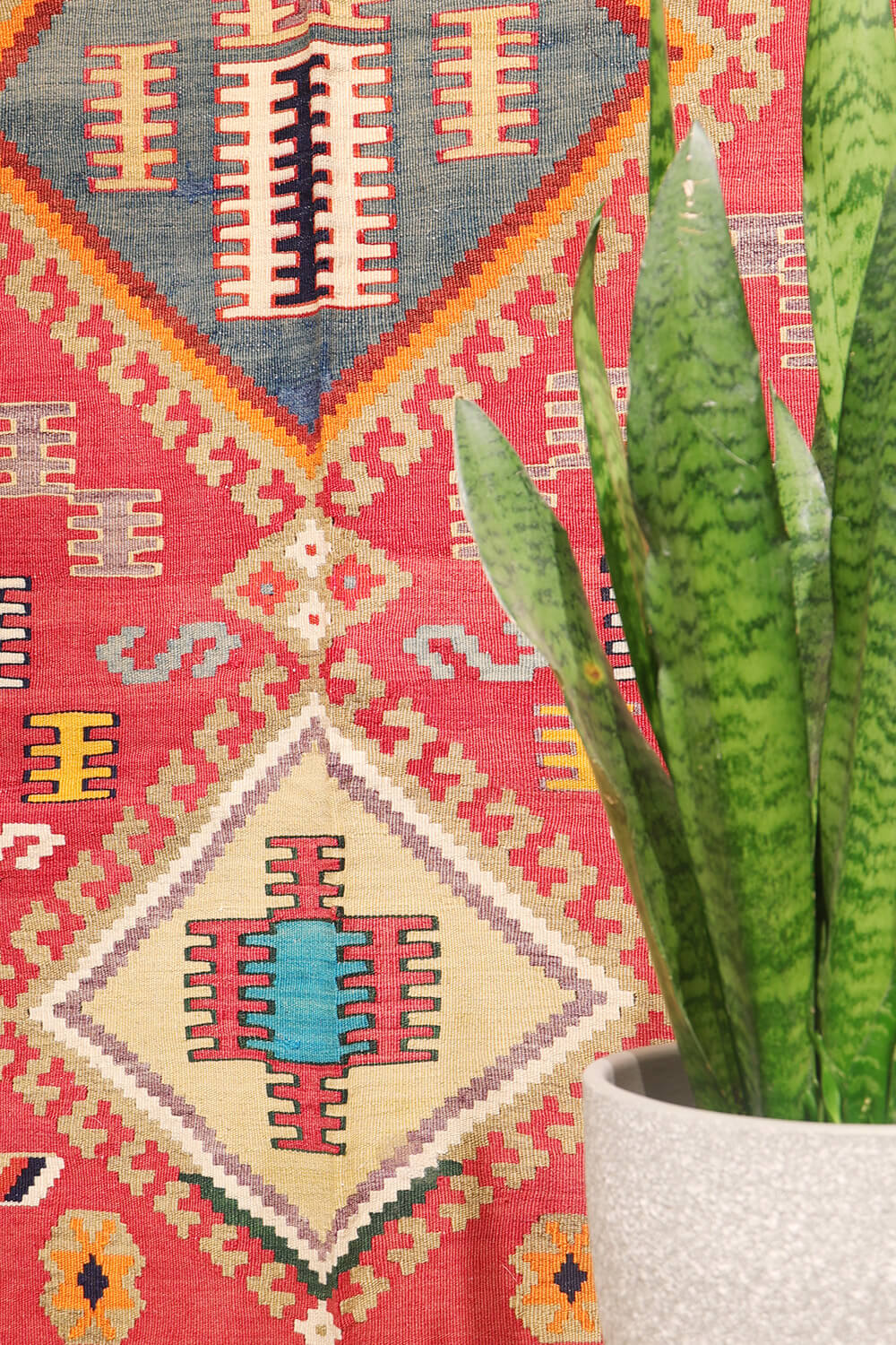Kilim vintage Qashqai, Irán. 244x156 cms - Imagen 3