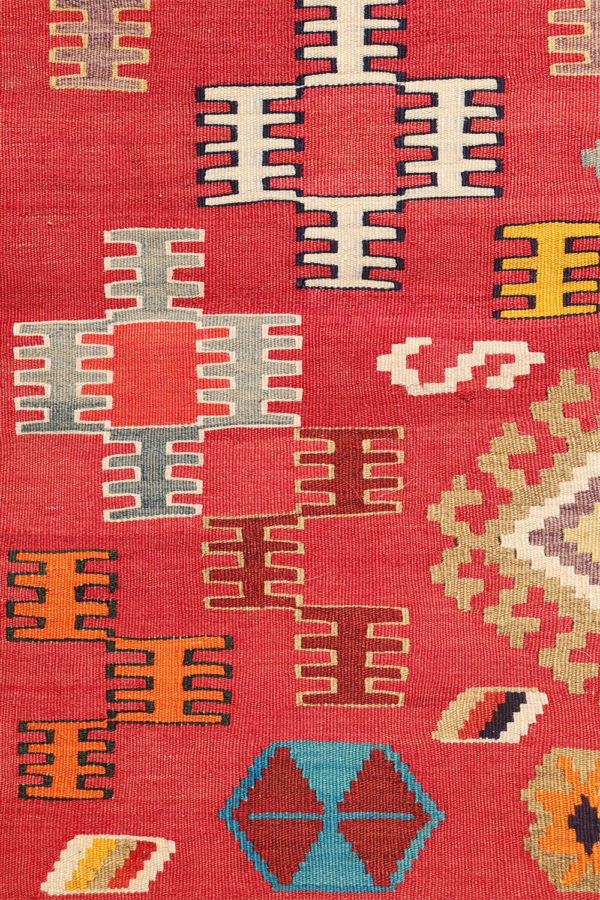 Kilim vintage Qashqai, Irán. 244x156 cms - Imagen 8