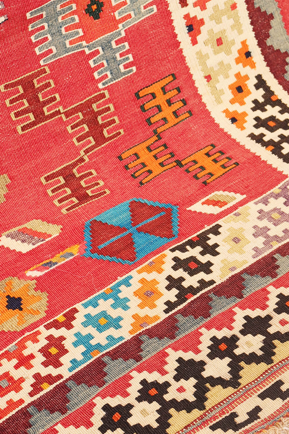 Kilim vintage Qashqai, Irán. 244x156 cms - Imagen 10