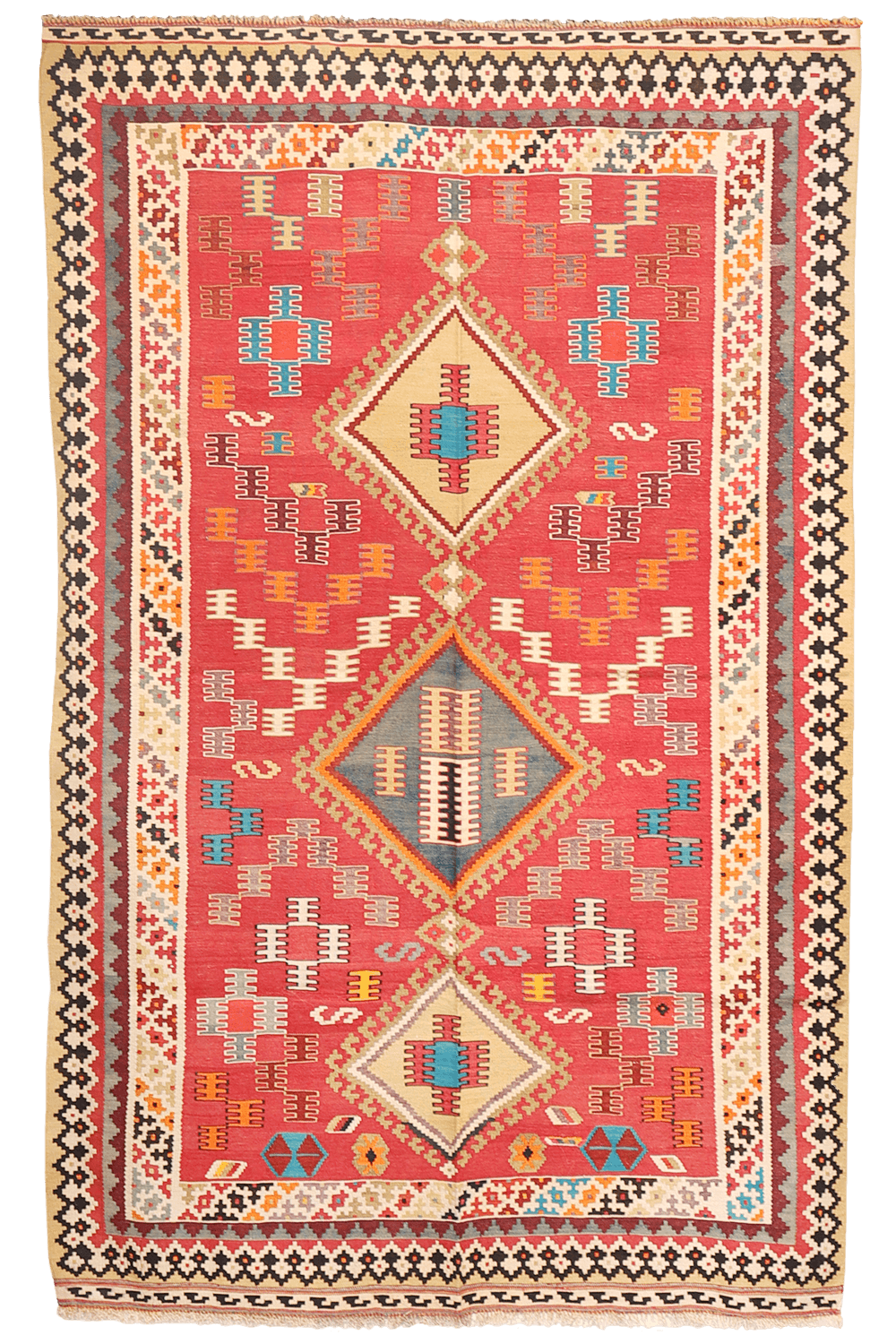 Kilim vintage Qashqai, Irán. 244x156 cms - Imagen 11