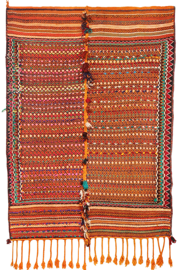 Kilim shiraki vintage árabe, 222x160 cms - Imagen 2
