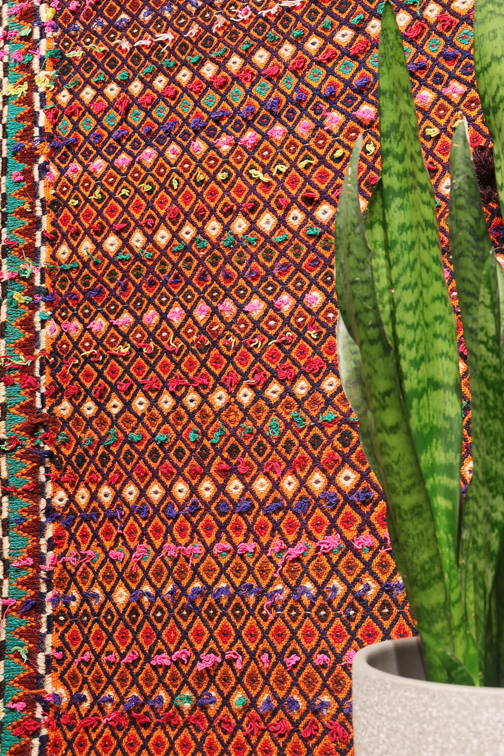 Kilim shiraki vintage árabe, 222x160 cms - Imagen 3