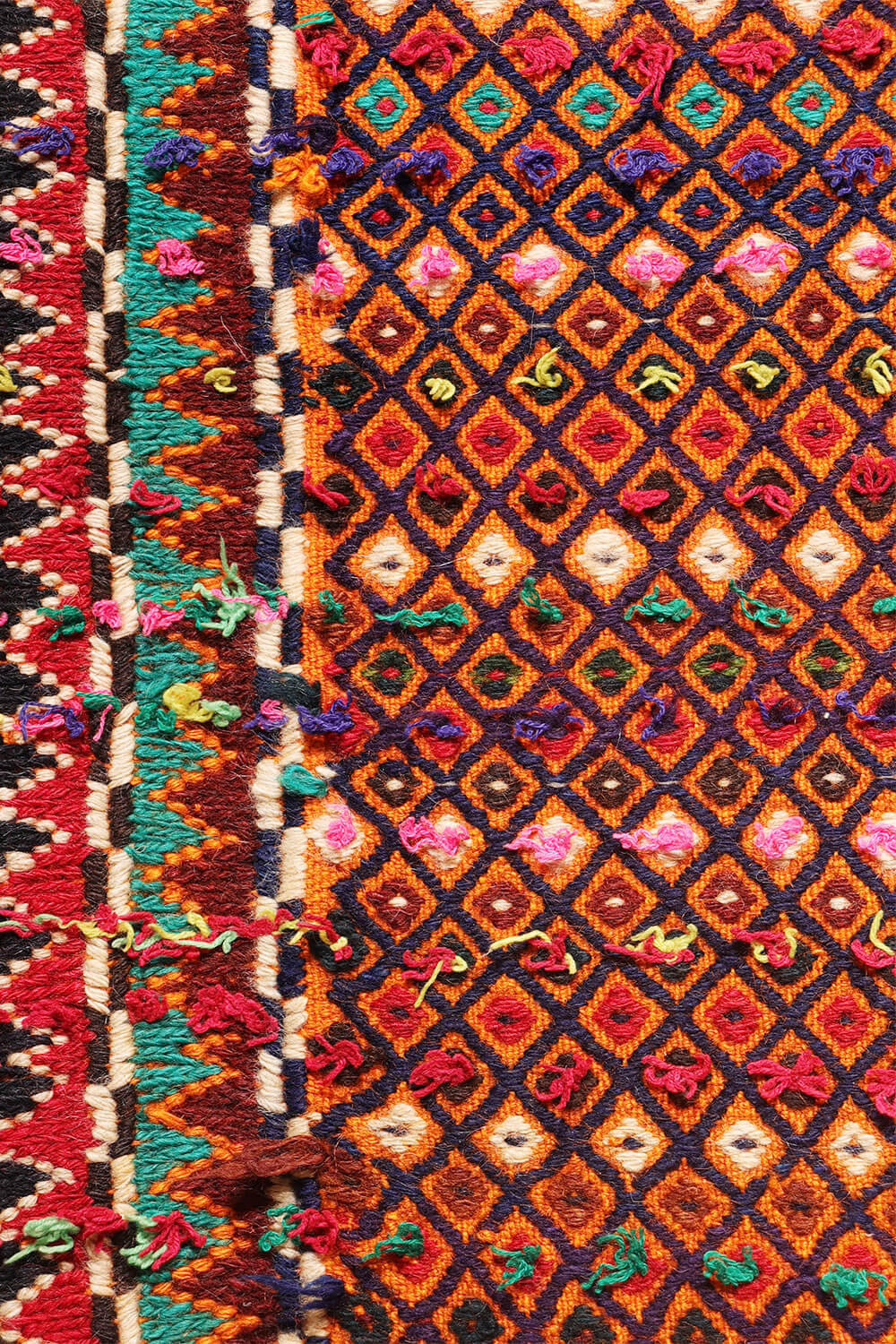 Kilim shiraki vintage árabe, 222x160 cms - Imagen 5