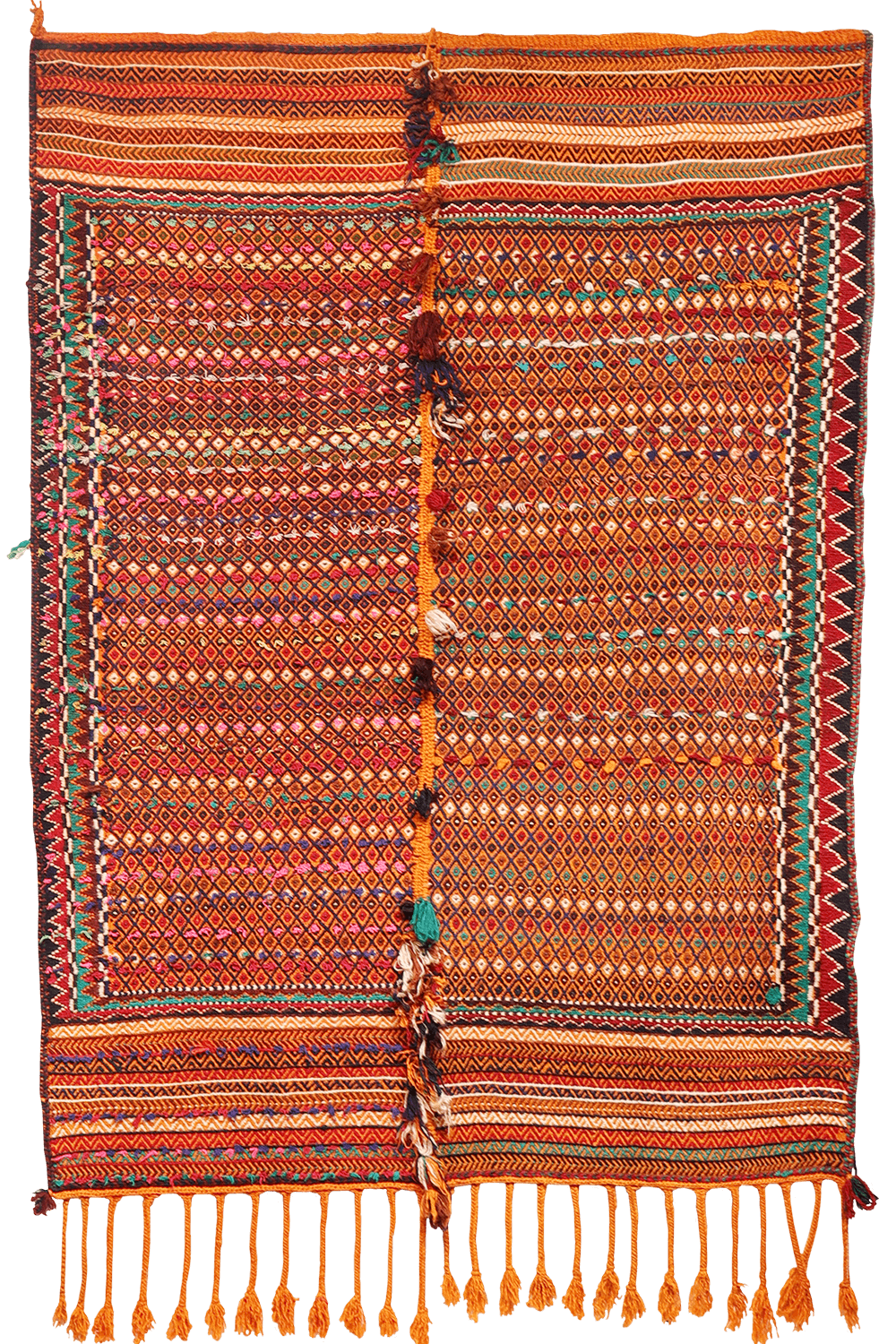 Kilim shiraki vintage árabe, 222x160 cms - Imagen 9