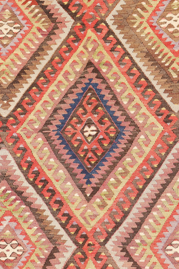 kilim semi-antiguo de Fetiyeh, Turquía. 251x160 cms - Imagen 6